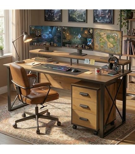 DURAFUR Executive Office Desk | 6x2.5 ft Engineered Wood Table
